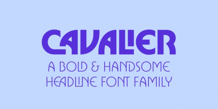 Cavalier font preview
