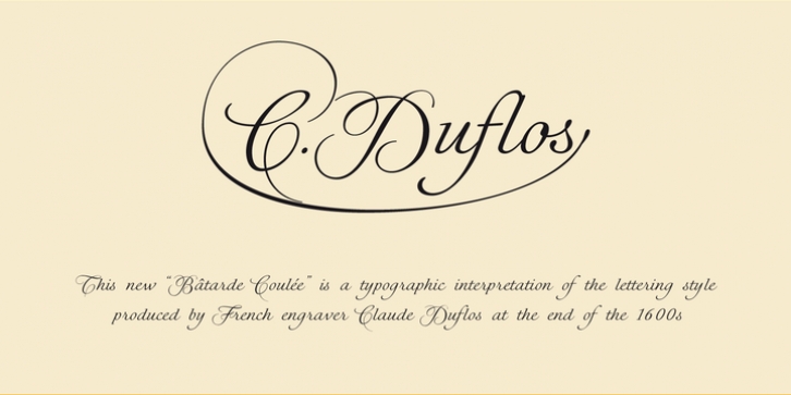 CDuflos font preview