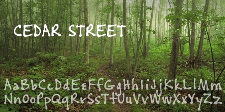 Cedar Street font preview