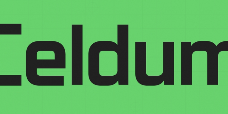 Celdum font preview