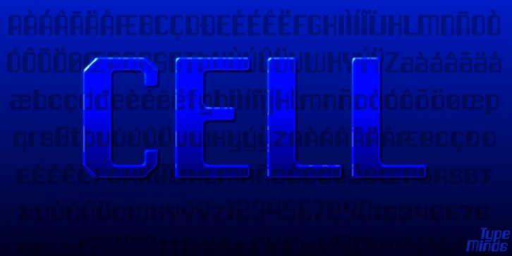 Cell font preview