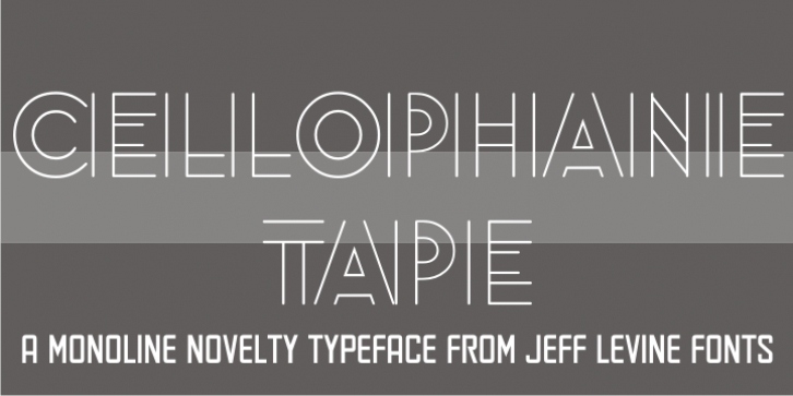 Cellophane Tape JNL font preview