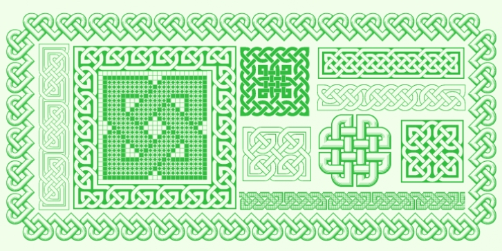 Celtic Knots font preview