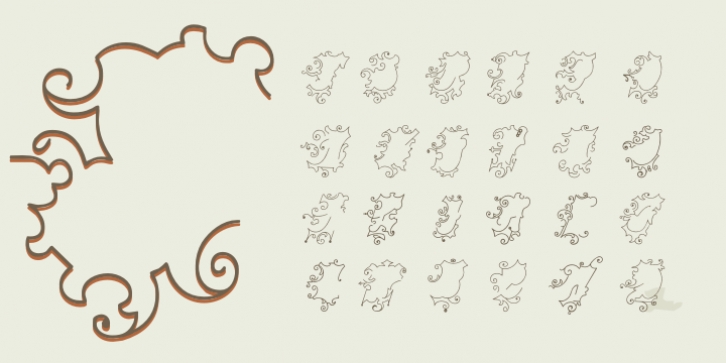 Centennial Ornaments font preview