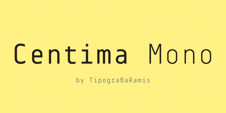 Centima Mono font preview