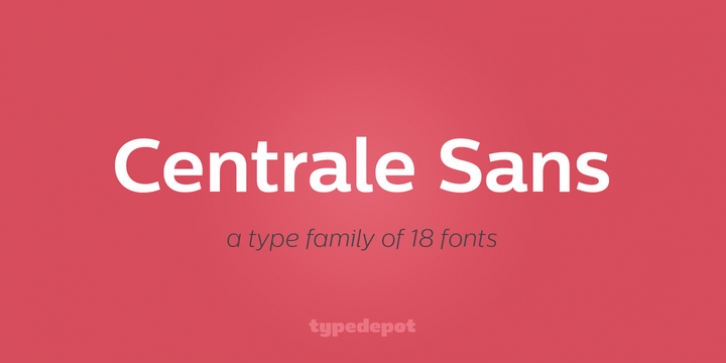 Centrale Sans font preview
