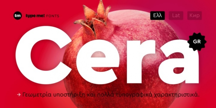 Cera GR font preview