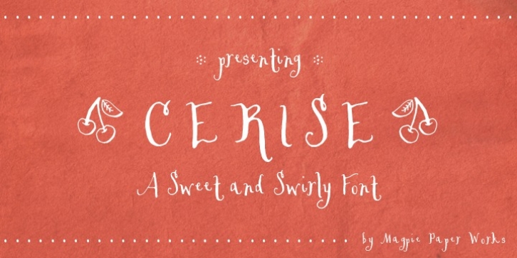 Cerise font preview