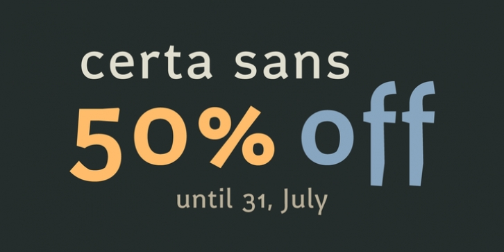 Certa Sans font preview