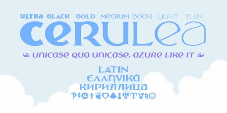 Cerulea font preview