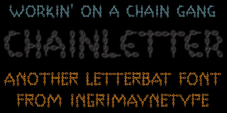 ChainLetter font preview