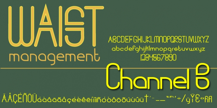 Channel B font preview