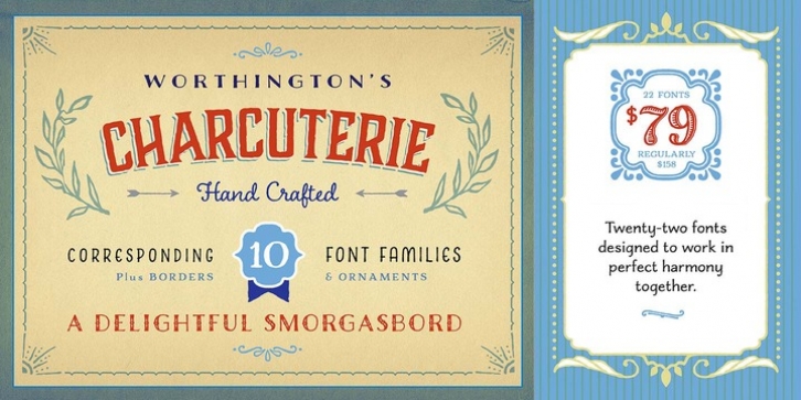 Charcuterie font preview