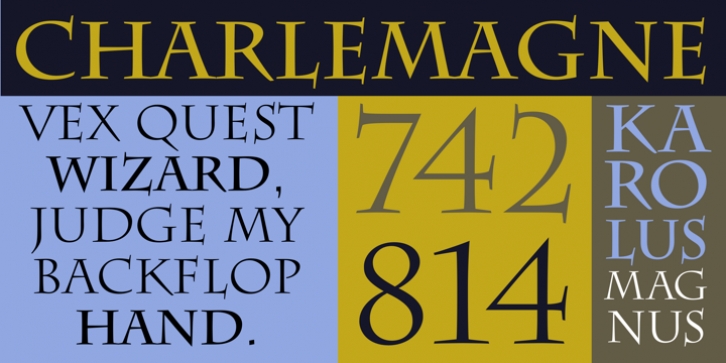 Charlemagne font preview