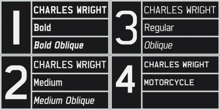 Charles Wright font preview