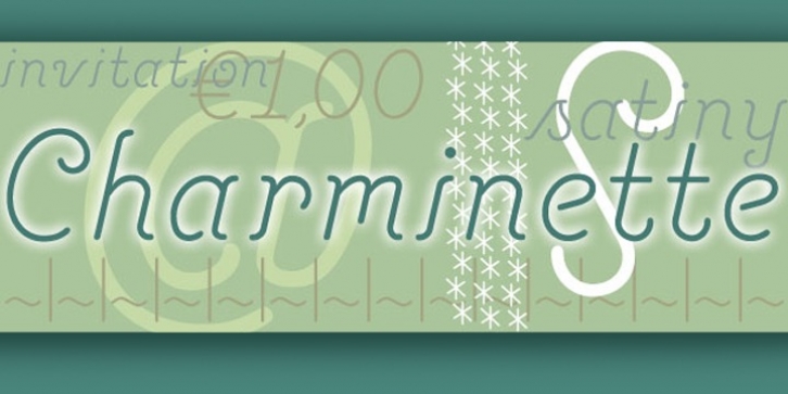 Charminette font preview