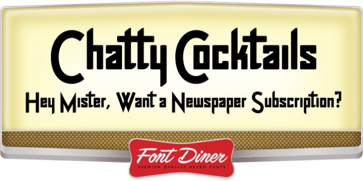 Chatty Cocktails font preview
