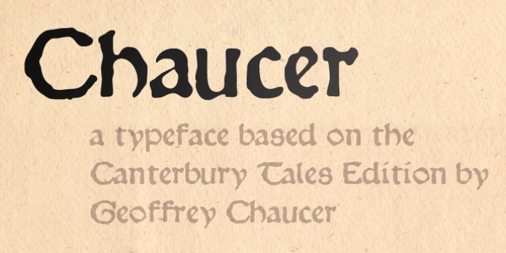 Chaucer font preview