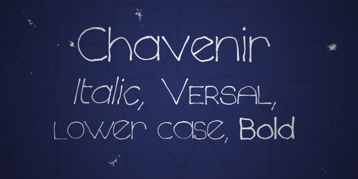 Chavenir font preview