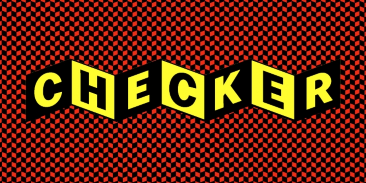 Checker font preview