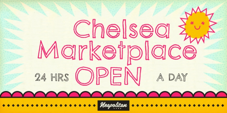 Chelsea Market Open font preview