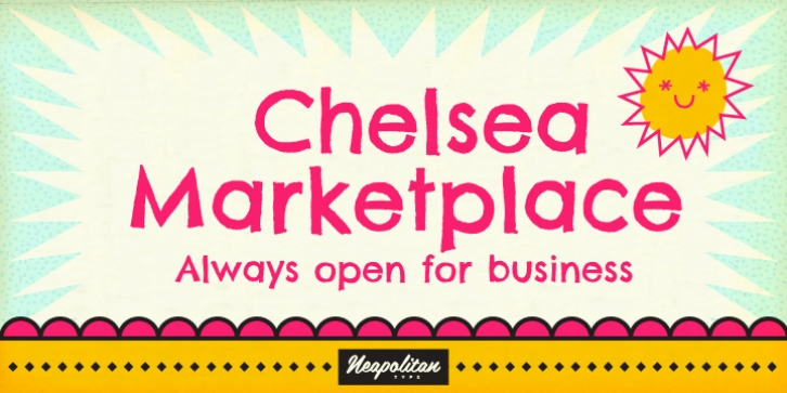 Chelsea Market Pro font preview