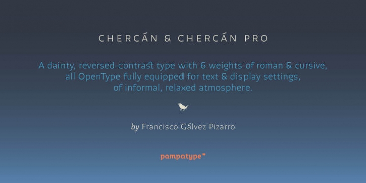 Chercán font preview