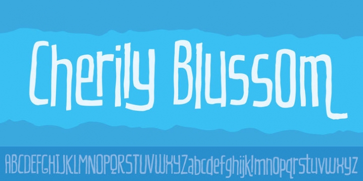 Cherily Blussom font preview