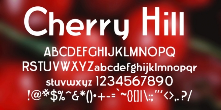 Cherry Hill font preview