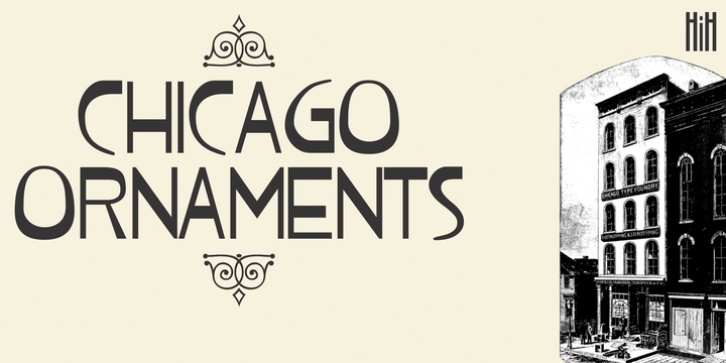 Chicago Ornaments font preview