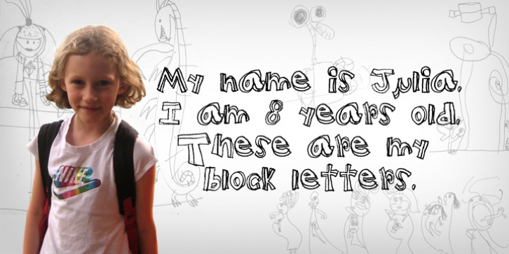 Children Block Letters font preview