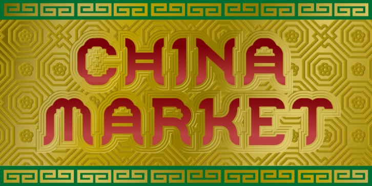 China Market font preview
