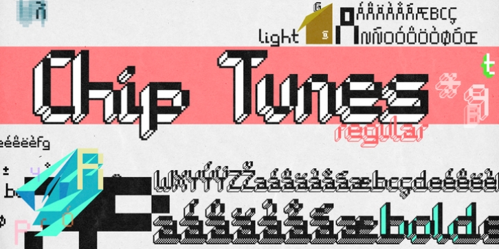 Chip Tunes font preview