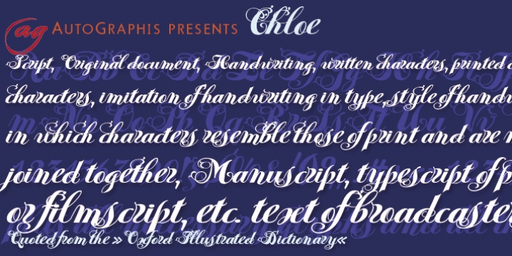 Chloe font preview