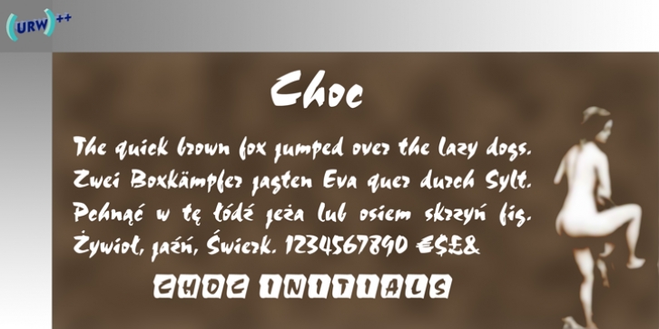 Choc font preview