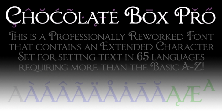 Chocolate Box Pro font preview