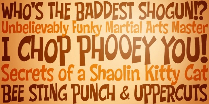 Chop Phooey font preview