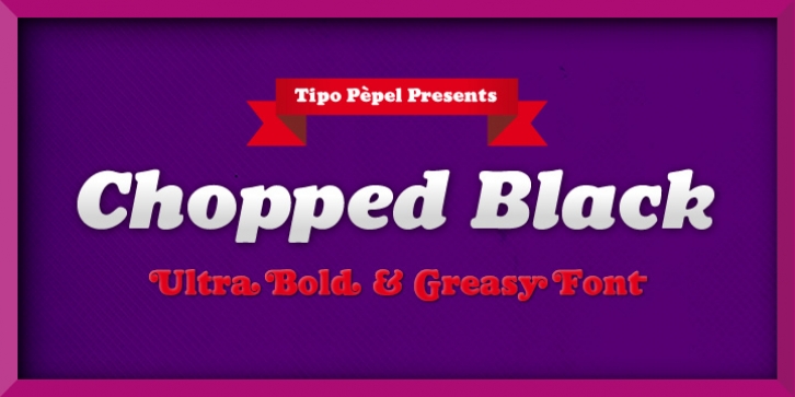 Chopped Black font preview