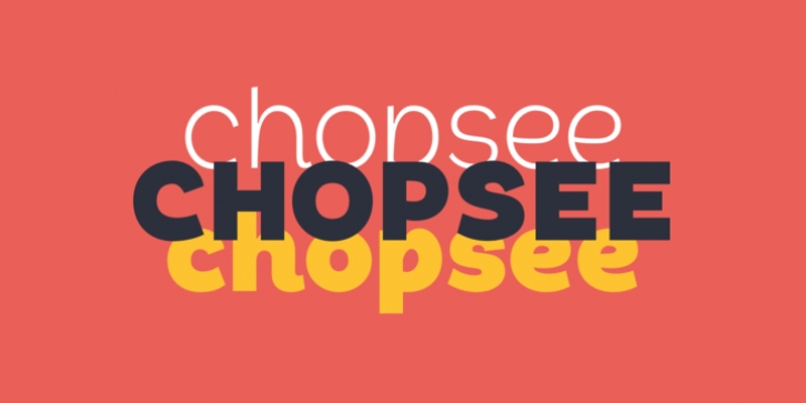 Chopsee font preview