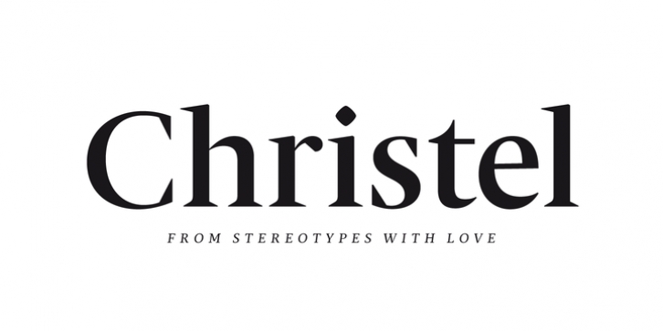 Christel font preview