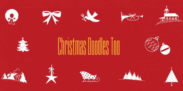 Christmas Doodles Too font preview