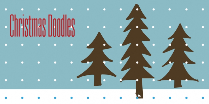 Christmas Doodles font preview