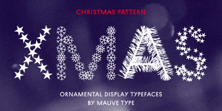 Christmas Pattern font preview