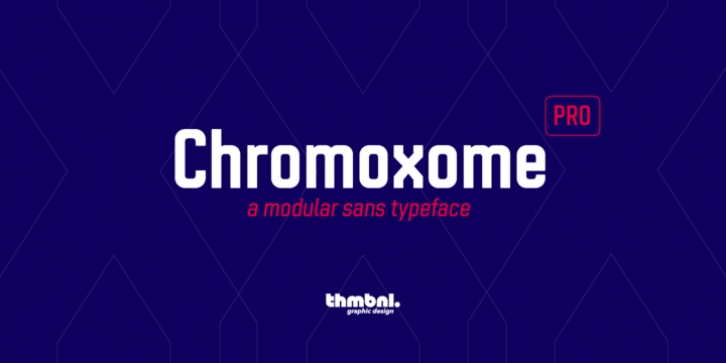 Chromoxome Pro font preview