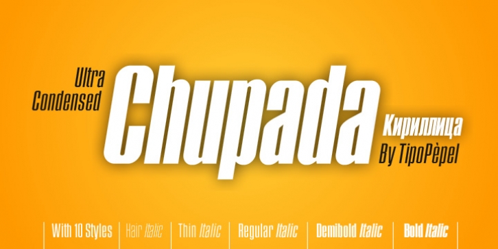 Chupada font preview