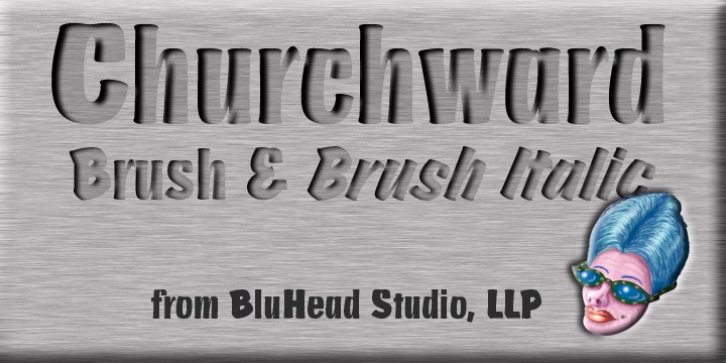 Churchward Brush font preview