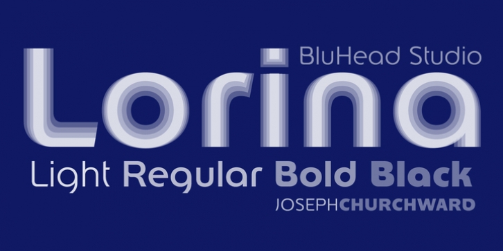 Churchward Lorina font preview