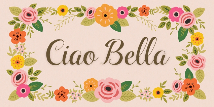 Ciao Bella font preview