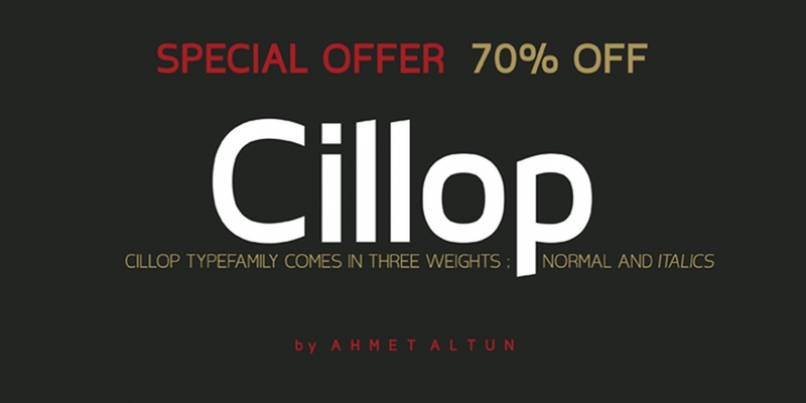 Cillop font preview