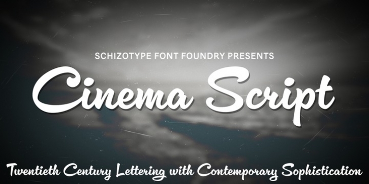 Cinema Script font preview